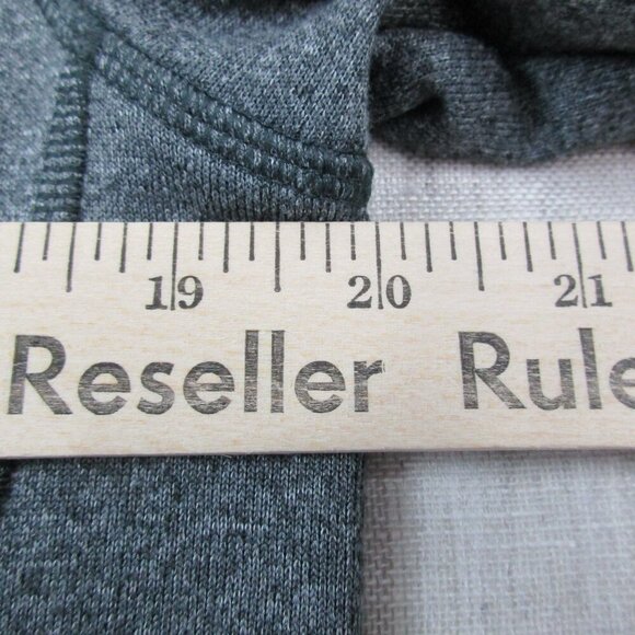 Adidas Ultimate Hoodie Mens Medium Gray Fleece Lined Logo Climawarm Drawstring - Picture 8 of 8